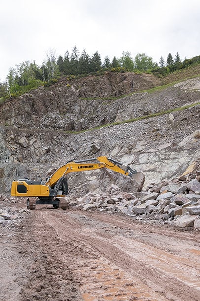 La empresa Nouvelles Carrières d’Alsace (N.C.A) vuelve a apostar por la calidad de Liebherr
